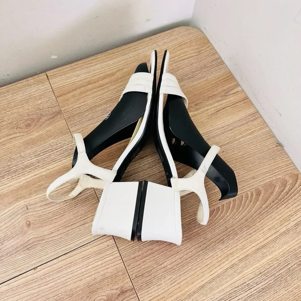 Mootsies Tootsies White Strappy Pumps Women’s Size 10